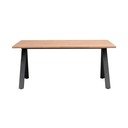 Tavolo da pranzo pieghevole con piano in rovere 170x100 cm Carradale - Rowico