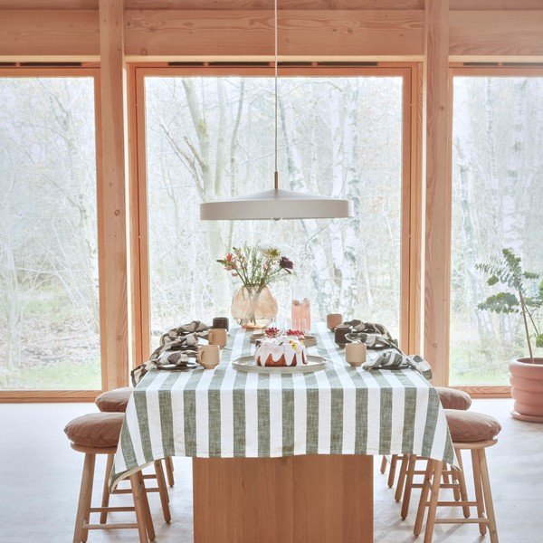 Tovaglia in cotone organico 140x260 cm Striped – OYOY Living Design-image-1