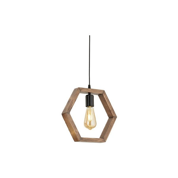 Lampada a sospensione in legno di carpino Geometrik Sparky - Opviq lights