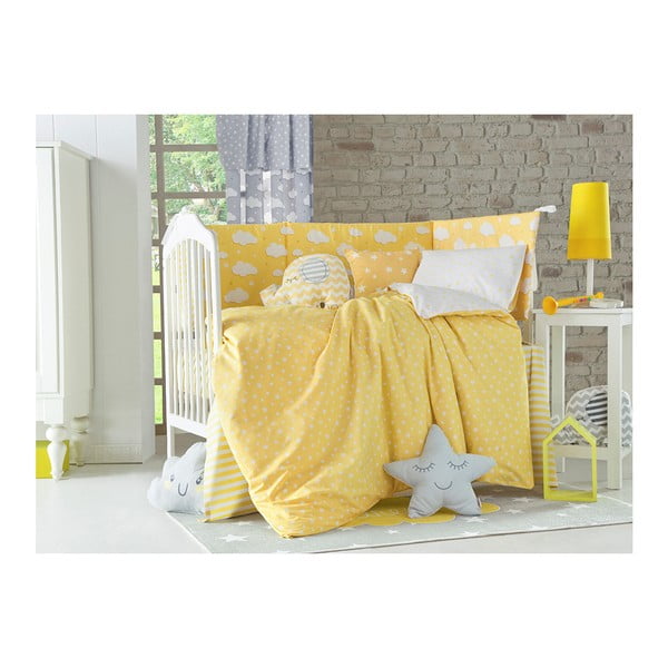 Federa di cotone giallo Mike & Co. NEW YORK Tureno, 35 x 35 cm - Mike & Co. NEW YORK-image-1