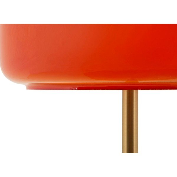 Lampada da tavolo arancione/dorata in metallo con paralume in vetro (altezza totale 53 cm) Oldy – Mauro Ferretti-image-3
