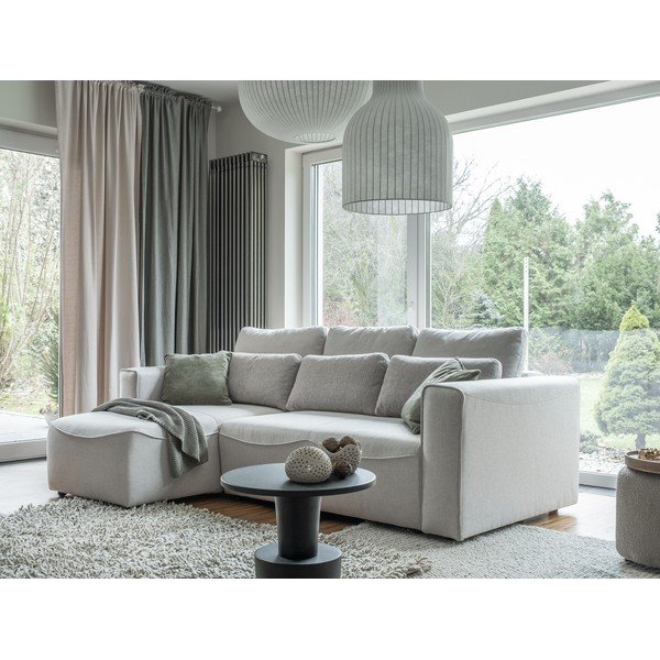 Divano letto angolare crema (variabile) Homely Tommy - Miuform-image-4