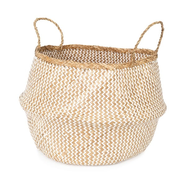 Cesto portaoggetti in seagrass chiaro , ⌀ 45 cm Zic Zac - Compactor-image-4