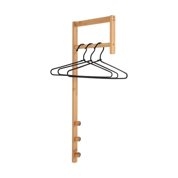 Appendiabiti da parete in bambù in colore naturale Trento - House Nordic-image-1