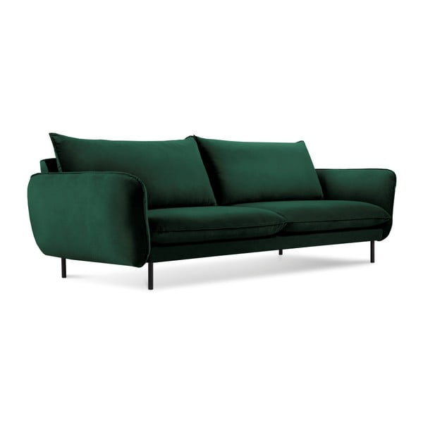 Divano in velluto verde, 200 cm Vienna - Cosmopolitan Design