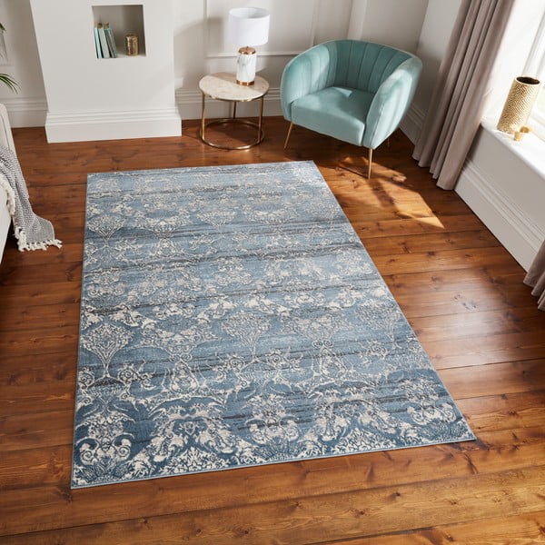 Tappeto blu scuro 160x235 cm Imperial Midnight – Think Rugs-image-3