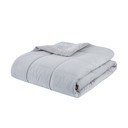 Copriletto trapuntato grigio chiaro in micro felpa per letto matrimoniale 200x220 cm Cosy Cord - Catherine Lansfield