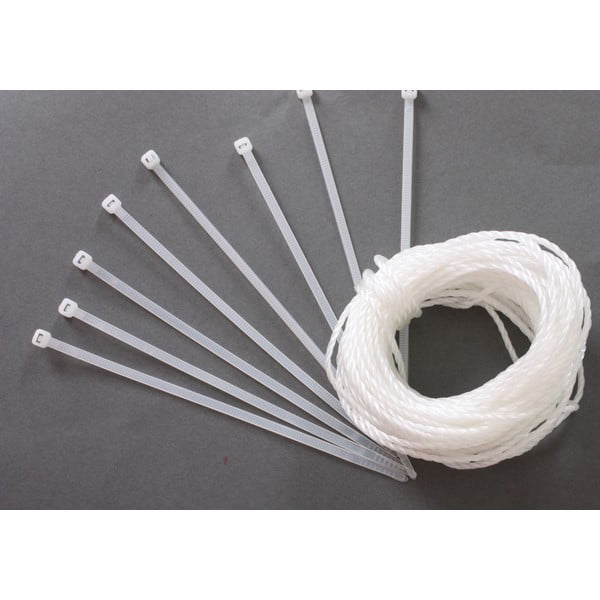 Schermo da balcone in plastica bianca 300x90 cm - Garden Pleasure-image-2