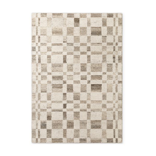 Tappeto color crema in lana tessuto a mano 120x180 cm Boho 1.0 Structa – Vikosa