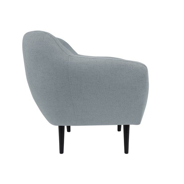 Poltrona Piemonte azzurra con gambe marroni - Mazzini Sofas-image-2