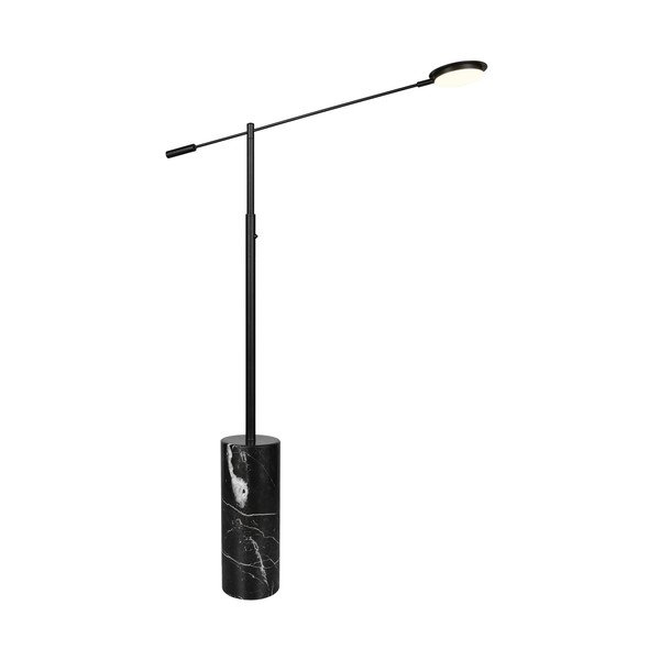 Lampada da terra LED nera (altezza totale 145 cm) Fiore – Trio Select