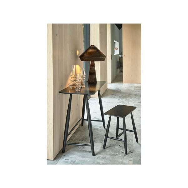 Consolle in rovere nero 100x44,5 cm Bast - Villa Collection-image-1