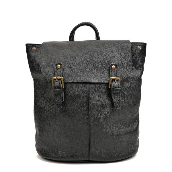 Černý kožený batoh Roberta M