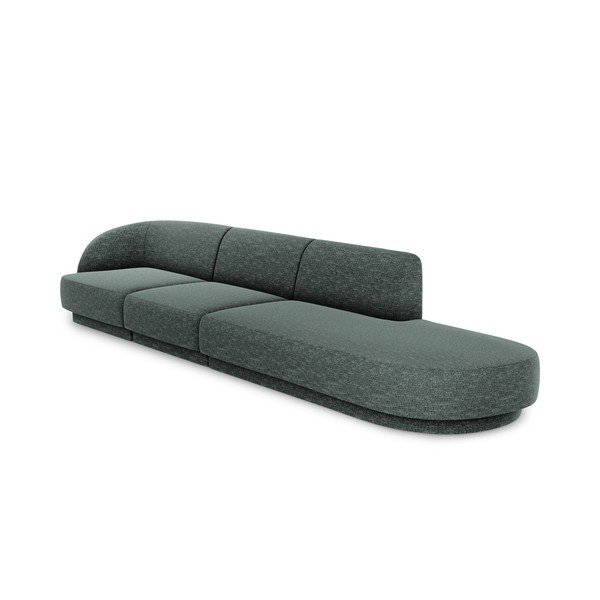 Divano verde scuro 328 cm Miley - Micadoni Home-image-3