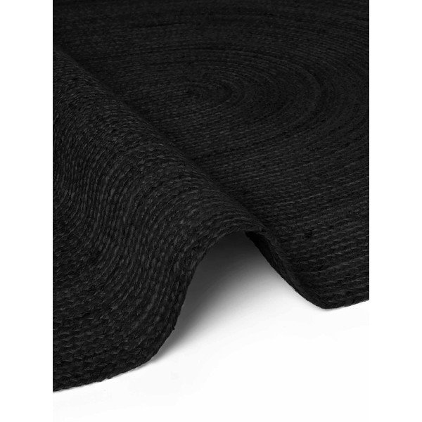 Tappeto nero in iuta reversibile/tessuto a mano 160x230 cm Braided – Hanse Home-image-4