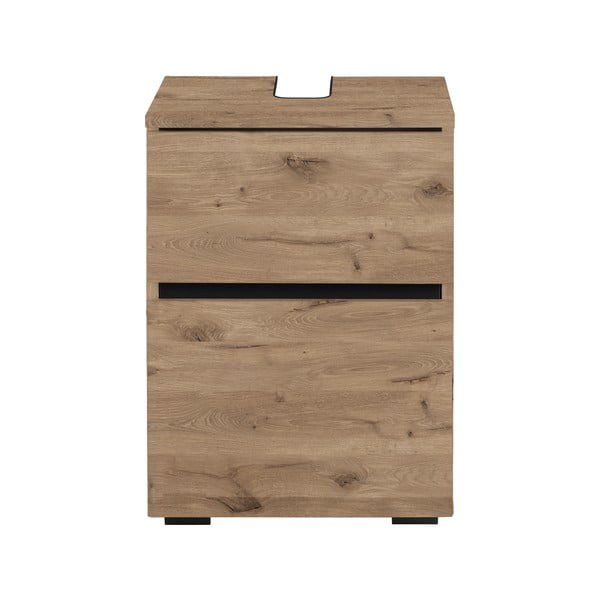 Mobile effetto rovere per lavabo da parete 40x55 cm Wisla - Støraa