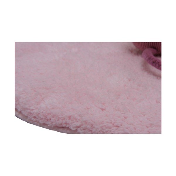 Dětský růžový ručně vyrobený koberec Nattiot Little Teddy, 80 x 100 cm-image-1