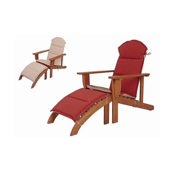 Chaise longue da giardino in legno marrone Harper - Garden Pleasure-image-1