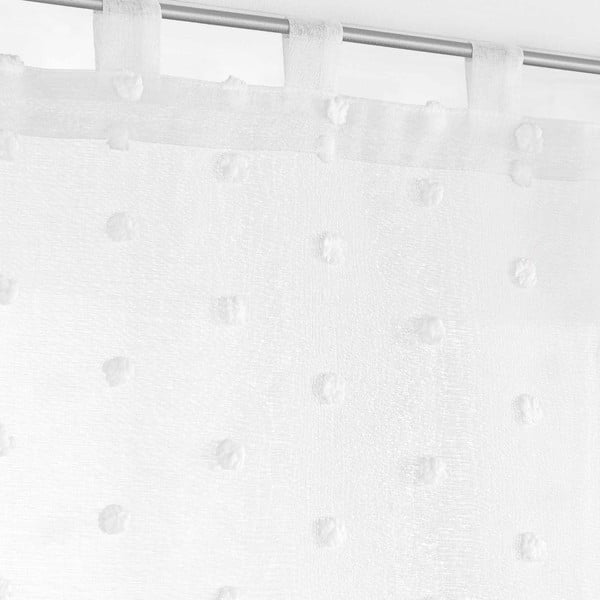 Tenda sottile bianca 60x160 cm Pompinou - douceur d'intérieur-image-2