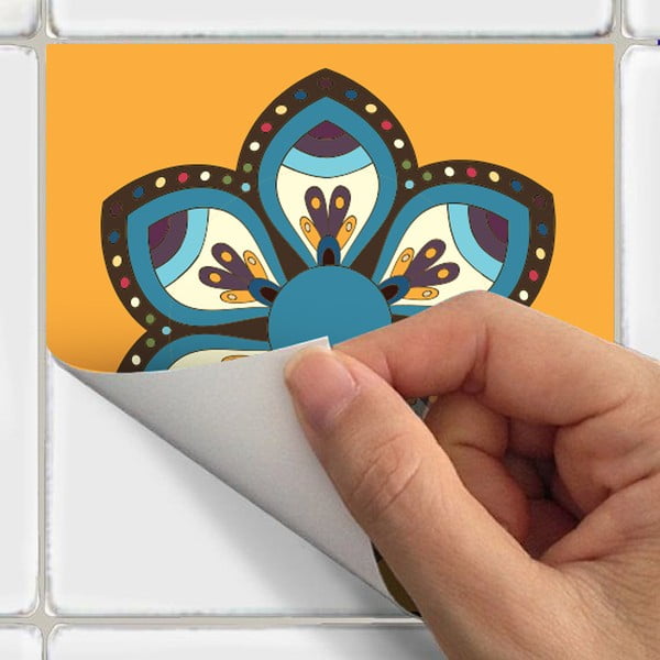 Set di 60 adesivi Azulejos Alicante - Ambiance-image-1