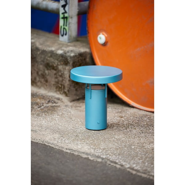 Lampada da tavolo dimmerabile a LED blu (altezza 20 cm) BringMe - Hübsch-image-4