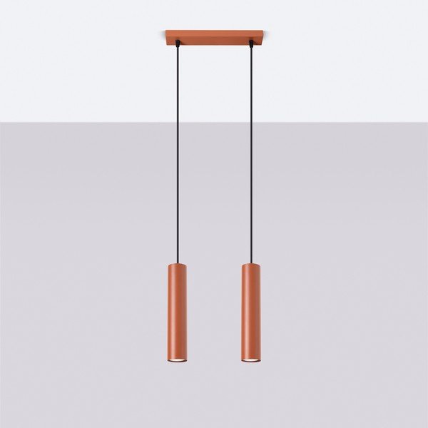 Lampadario color mattone Castro – Sollux-image-2