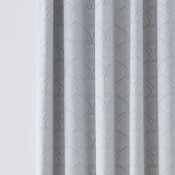 Tende grigie in set di 2 pezzi 229x168 cm Art Deco Pearl - Catherine Lansfield-image-1