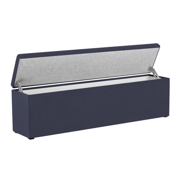 Pouf Ancona blu scuro, 160 x 47 cm - Mazzini Sofas-image-4