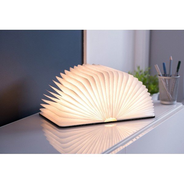 Decorazione luminosa nera con ricarica USB Booklight – Gingko-image-3
