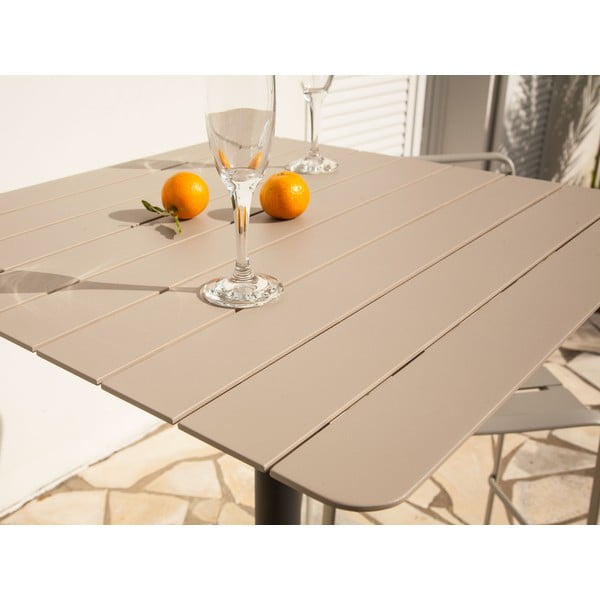 Tavolo da pranzo da giardino in alluminio 67x67 cm Spring - Ezeis-image-3