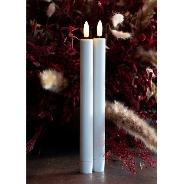 Candele a LED in set 2 pz (altezza totale 25 cm) Sille Tall Rechargeable – Sirius-image-1