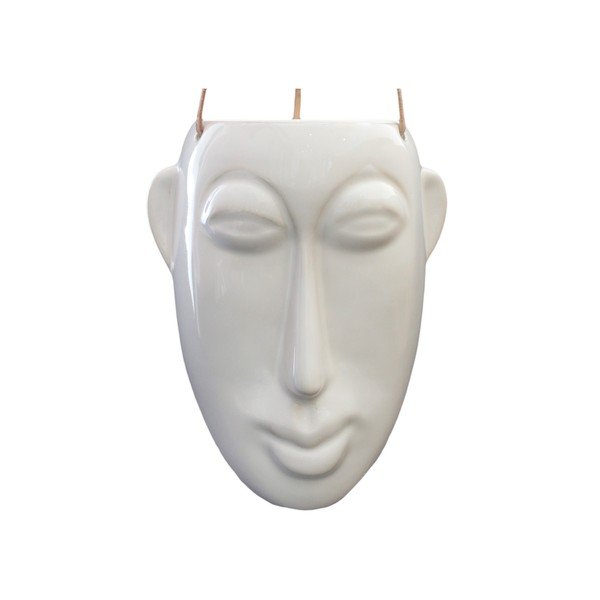 Vaso sospeso bianco, altezza 22,3 cm Mask - PT LIVING