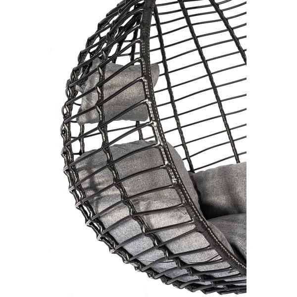 Poltrona sospesa in rattan artificiale nero Mila - Bonami Selection-image-4