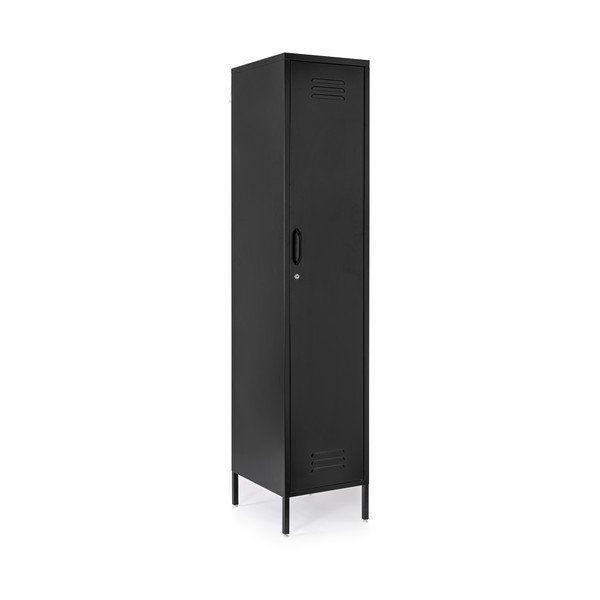 Armadietto nero in metallo con chiusura a chiave 38x185x46 cm Cambridge – Yes Everyday-image-2