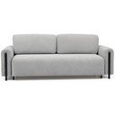 Divano grigio chiaro allungabile/con contenitore e rivestimento in bouclé 244 cm Arcadova – ELTAP