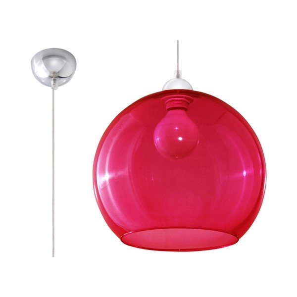 Lampada da soffitto rossa Bilbao - Sollux-image-3