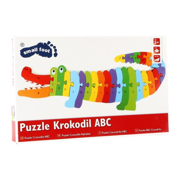 Puzzle per bambini in legno ABC Crocodile - Legler-image-3