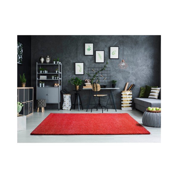Tappeto rosso Khitan Liso, 100 x 150 cm - Universal-image-1