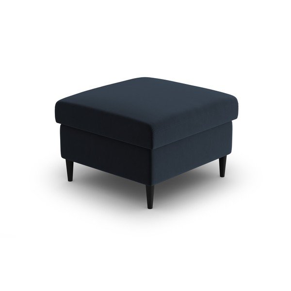 Poggiapiedi blu scuro con rivestimento in velluto Kyoto – Cosmopolitan Design-image-2