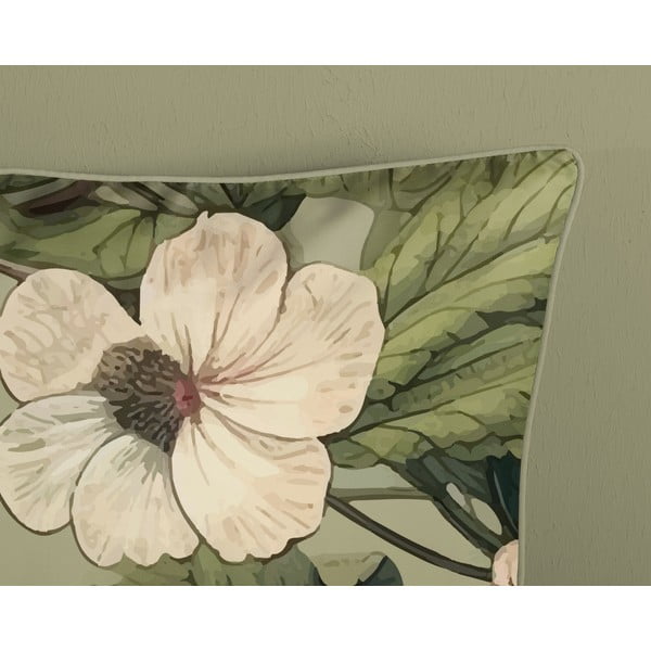 Set copripiumino e federa color kaki in raso di cotone per letto singolo ed esteso 140x220 cm Onaz – Descanso-image-3