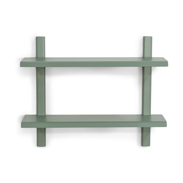 Mensola in metallo a doppio ripiano verde-grigio 60 cm Hola - Spinder Design