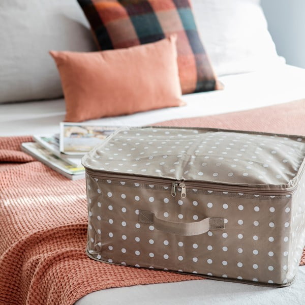 Contenitore beige Dots, 46 x 20,5 cm Rivoli - Compactor-image-1