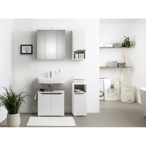 Mobile basso sospeso bianco senza lavello 60x53 cm Set 857 - Pelipal-image-1