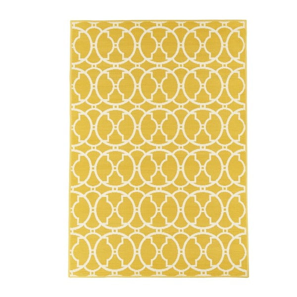 Tappeto giallo per esterni , 133 x 190 cm Interlaced - Floorita