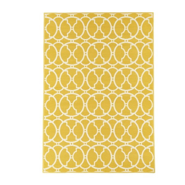 Tappeto giallo per esterni , 160 x 230 cm Interlaced - Floorita