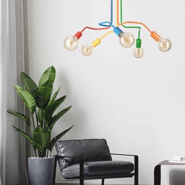 Lampadario 59x59 cm Domino - LAMKUR-image-1