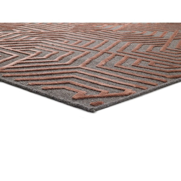 Tappeto rosso , 67 x 105 cm Lana - Universal-image-2