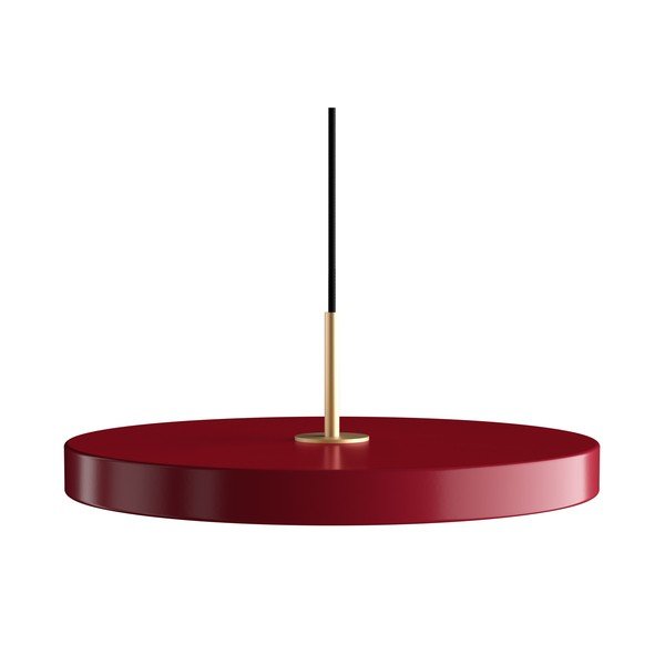 Lampada a sospensione a LED rossa con paralume in metallo ø 43 cm Asteria Medium - UMAGE