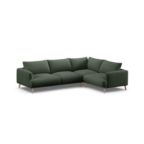 Divano angolare verde (con penisola a destra/con chaise lounge) Naomi – Micadoni 