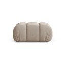 Poggiapiedi componibile color crema con rivestimento in velluto Bellis – Micadoni 